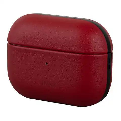⁨UNIQ etui Terra AirPods Pro Genuine Leather czerwony/red⁩ w sklepie Wasserman.eu