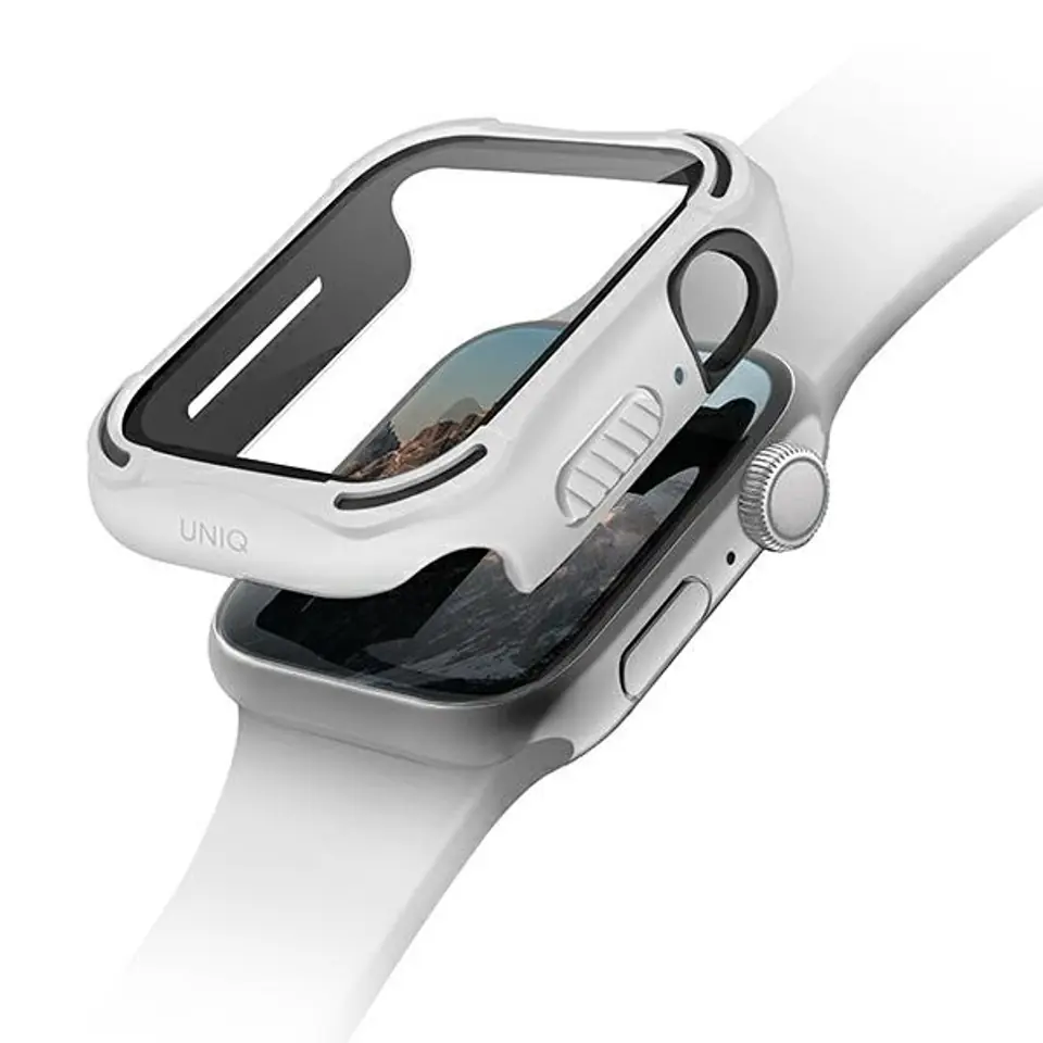 ⁨UNIQ etui Torres Apple Watch Series 4/5/6/SE 40mm. biały/dove white⁩ w sklepie Wasserman.eu