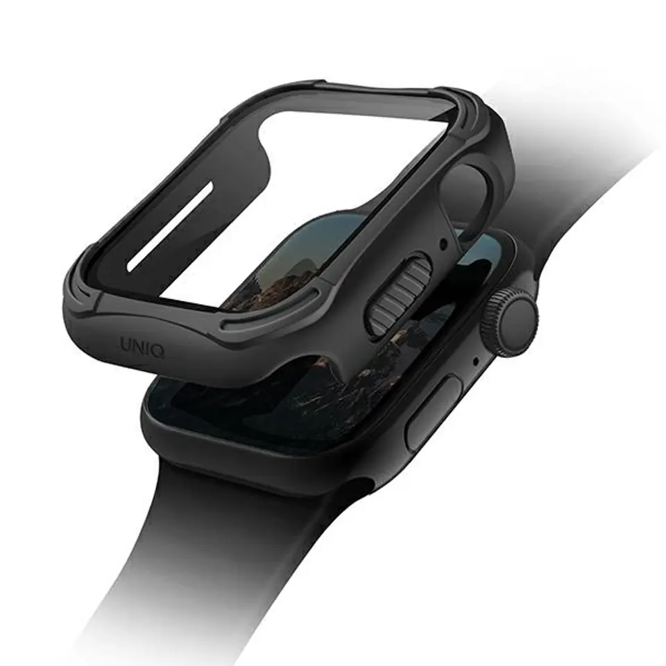 ⁨UNIQ etui Torres Apple Watch Series 4/5/6/SE 40mm. czarny/midnight black⁩ w sklepie Wasserman.eu