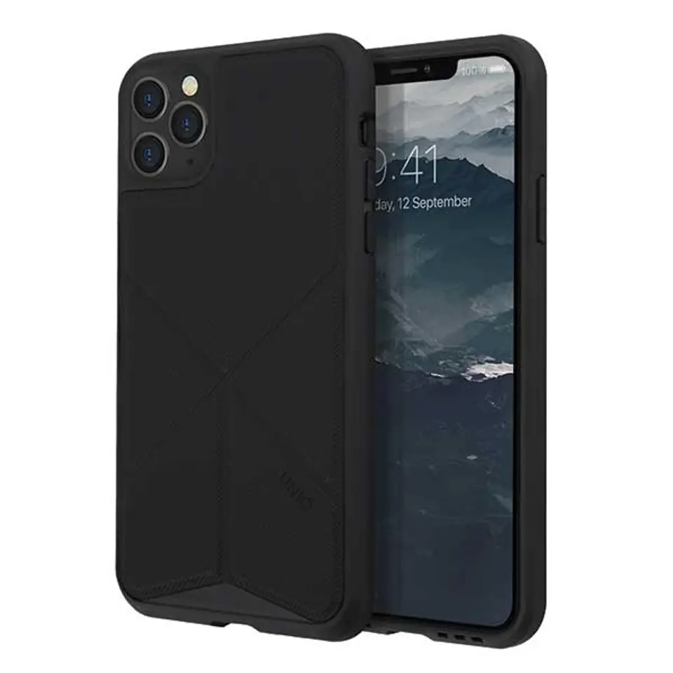 ⁨UNIQ etui Transforma iPhone 11 Pro Max czarny/ebony black⁩ w sklepie Wasserman.eu