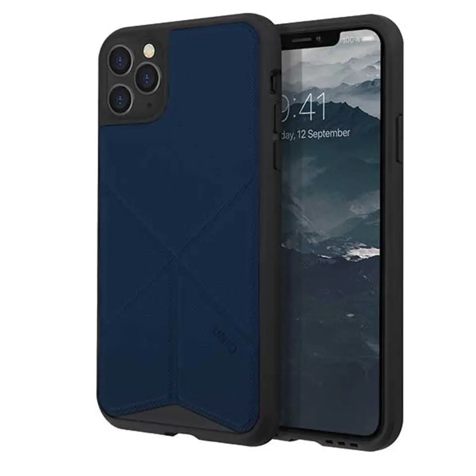 ⁨UNIQ etui Transforma iPhone 11 Pro Max niebieski/navy panther⁩ w sklepie Wasserman.eu