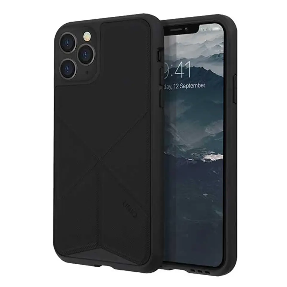 ⁨UNIQ etui Transforma iPhone 11 Pro czarny/ebony black⁩ w sklepie Wasserman.eu