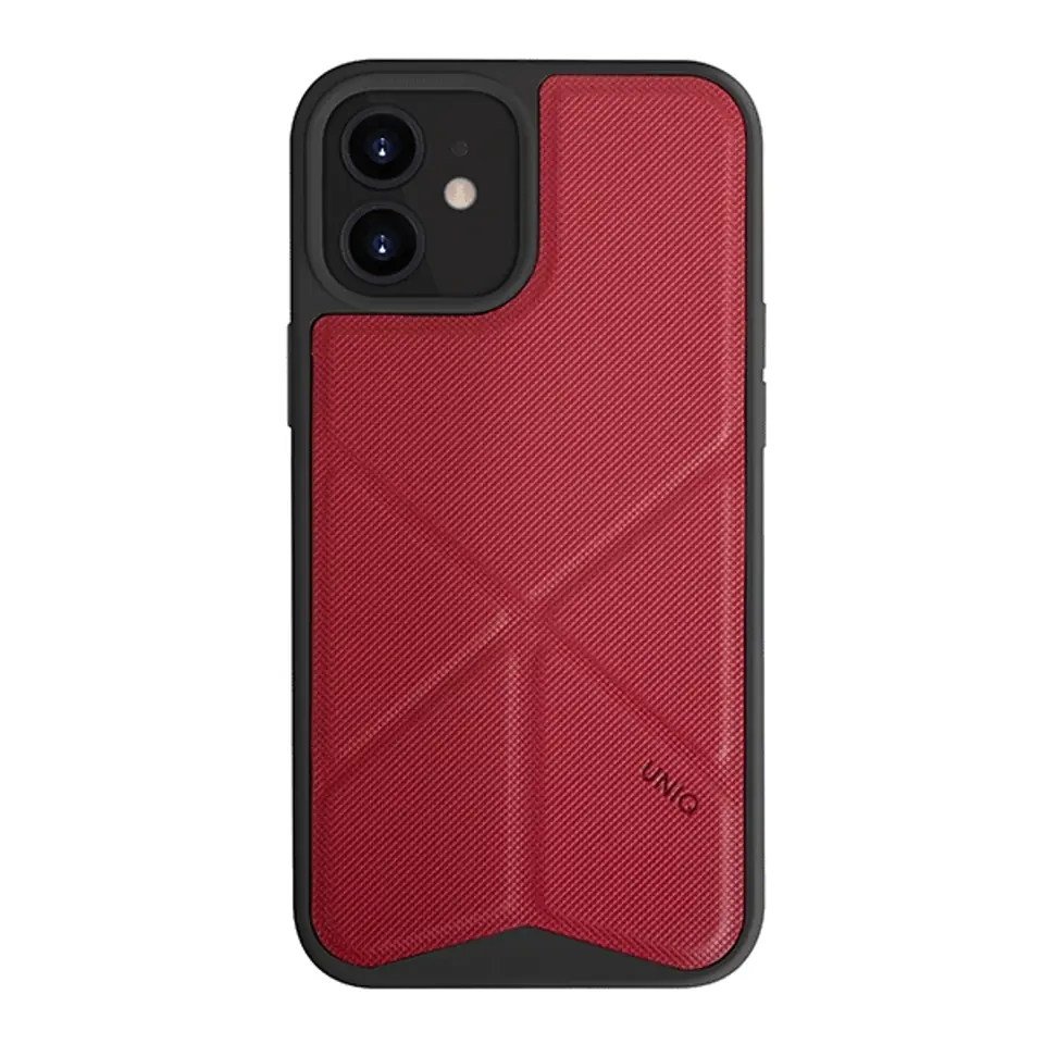 ⁨UNIQ etui Transforma iPhone 12 mini 5,4" czerwony/coral red⁩ w sklepie Wasserman.eu