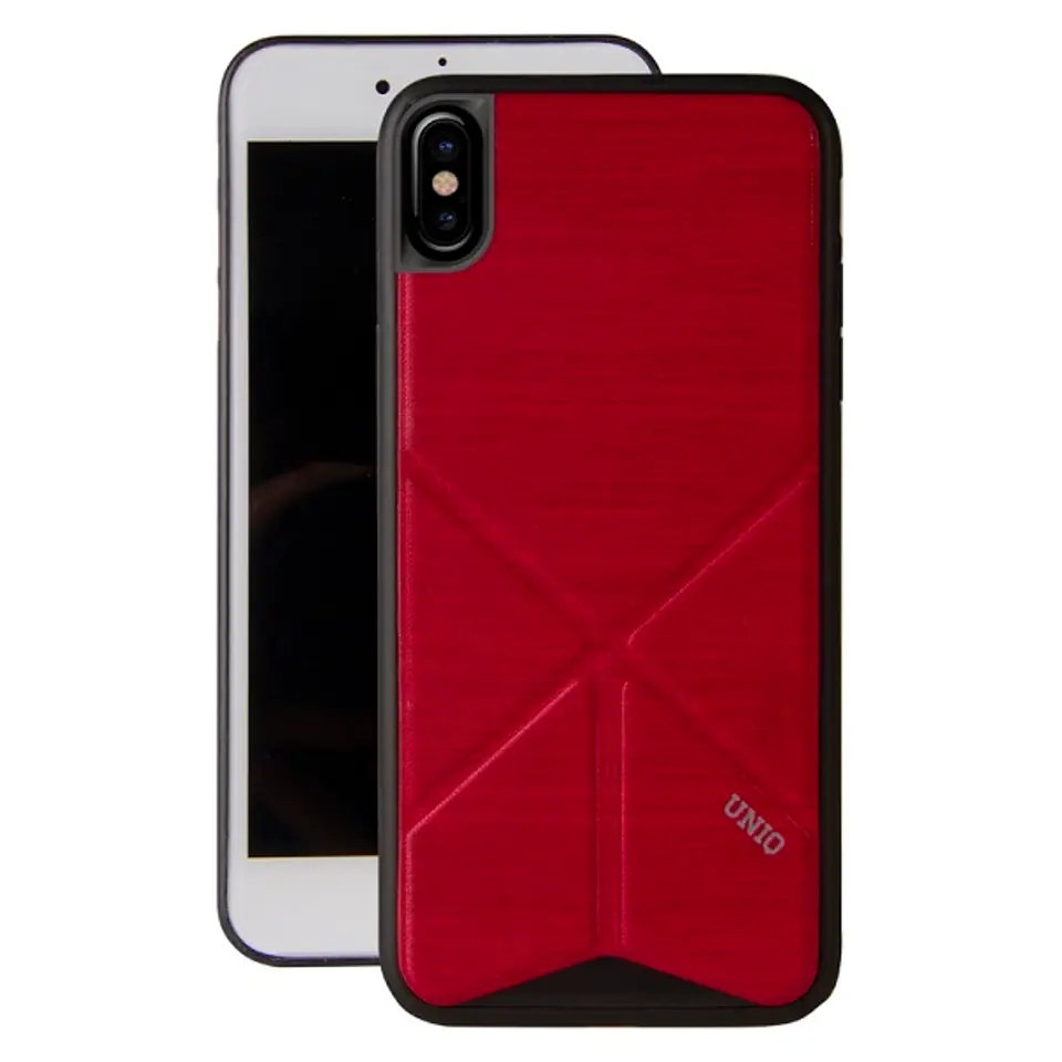 ⁨UNIQ etui Transforma Ligne iPhone X/Xs czerwony/fire red⁩ w sklepie Wasserman.eu