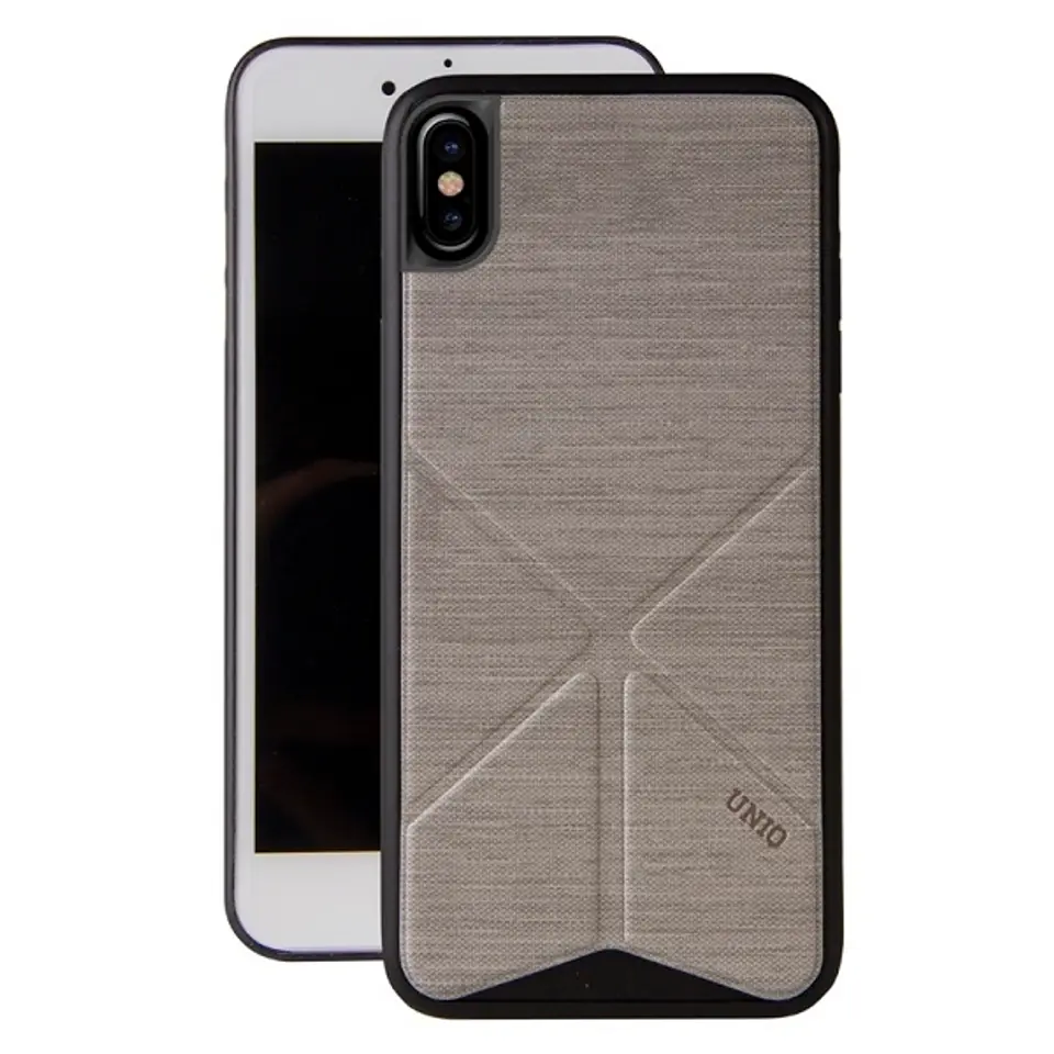 ⁨UNIQ etui Transforma Ligne iPhone X/Xs szary/ash grey⁩ w sklepie Wasserman.eu