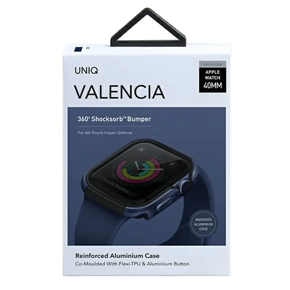 ⁨UNIQ case Valencia Apple Watch Series 4/5/6/SE 40mm. atlantic blue⁩ at Wasserman.eu