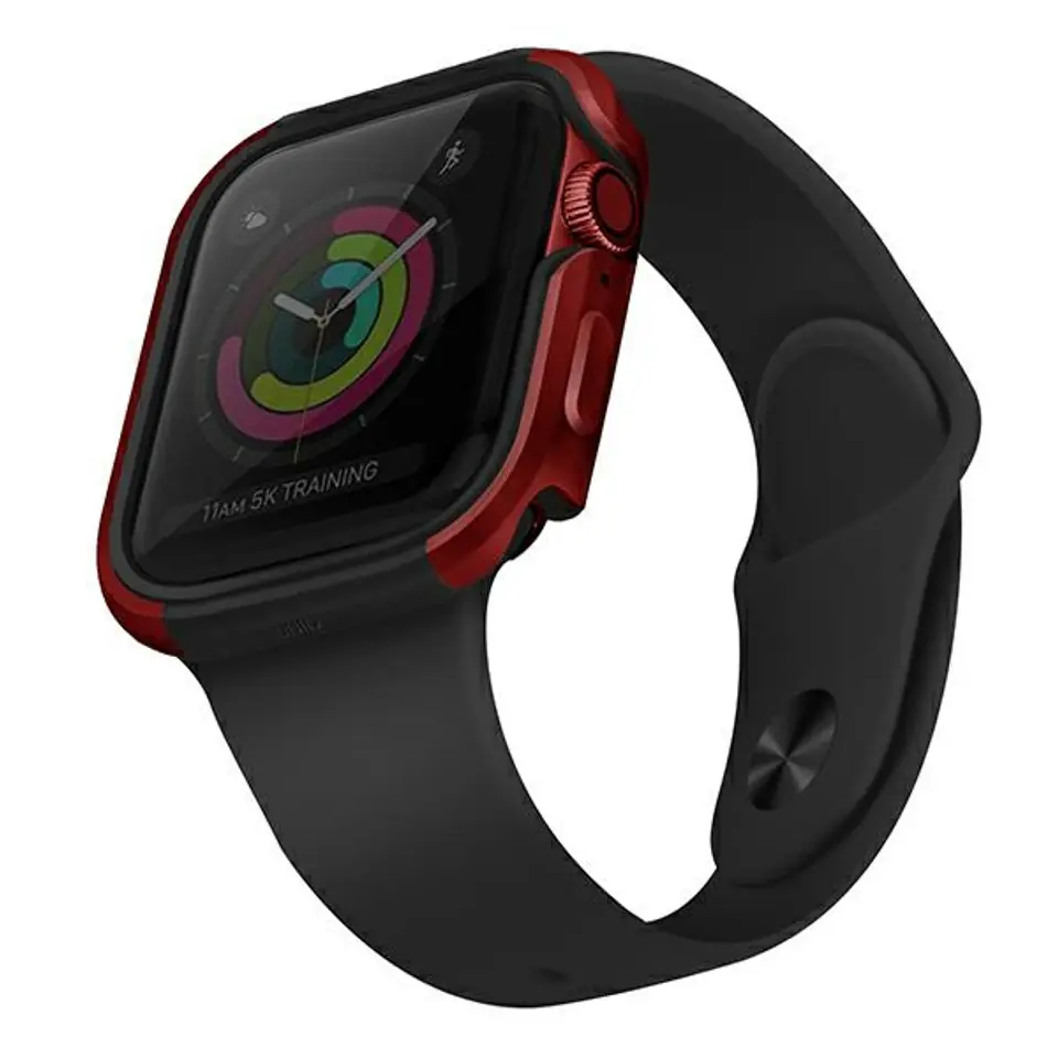 ⁨UNIQ Case Valencia Apple Watch Series 4/5/6/SE 44mm. red/crimson red⁩ at Wasserman.eu