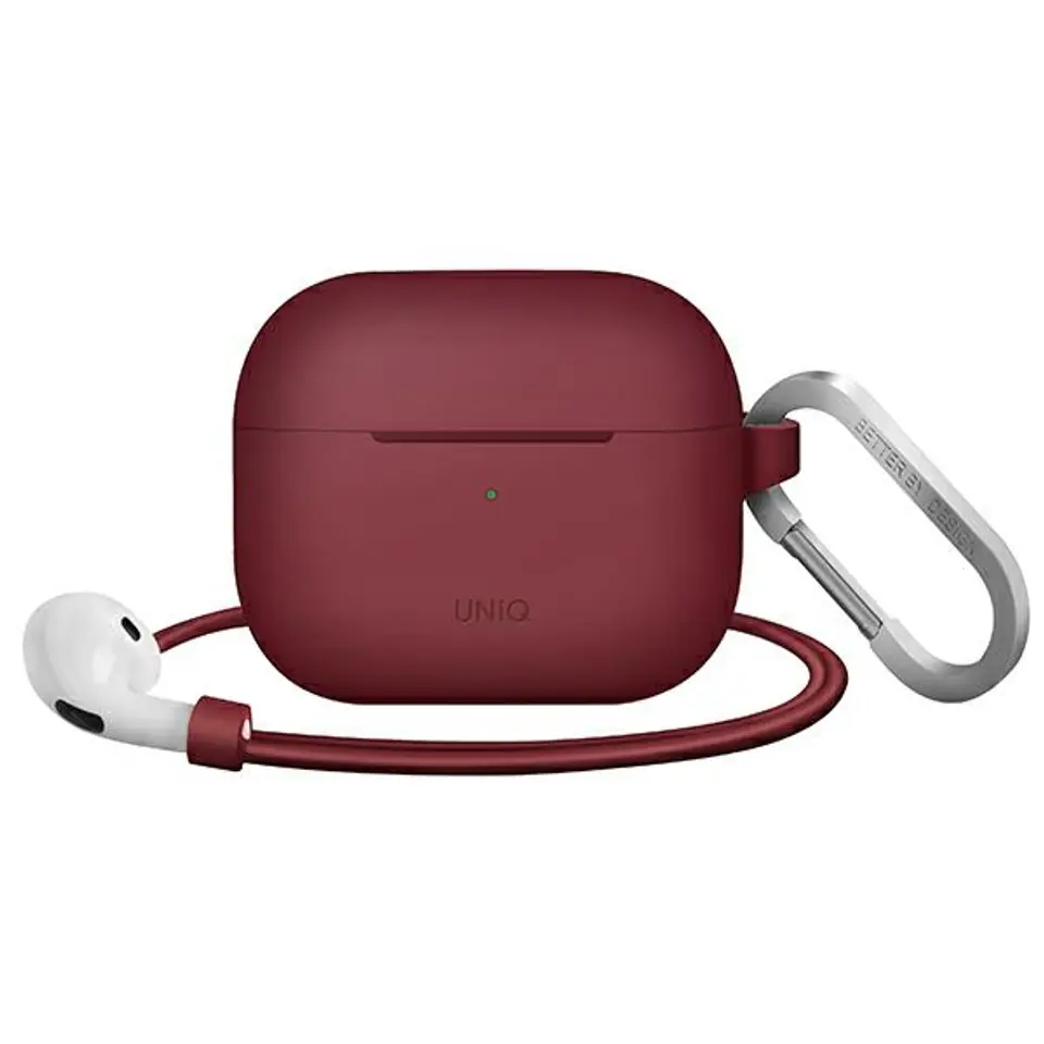 UNIQ etui Vencer AirPods 3 gen. Silicone bordowy/burgundy maroon w sklepie Wasserman.eu