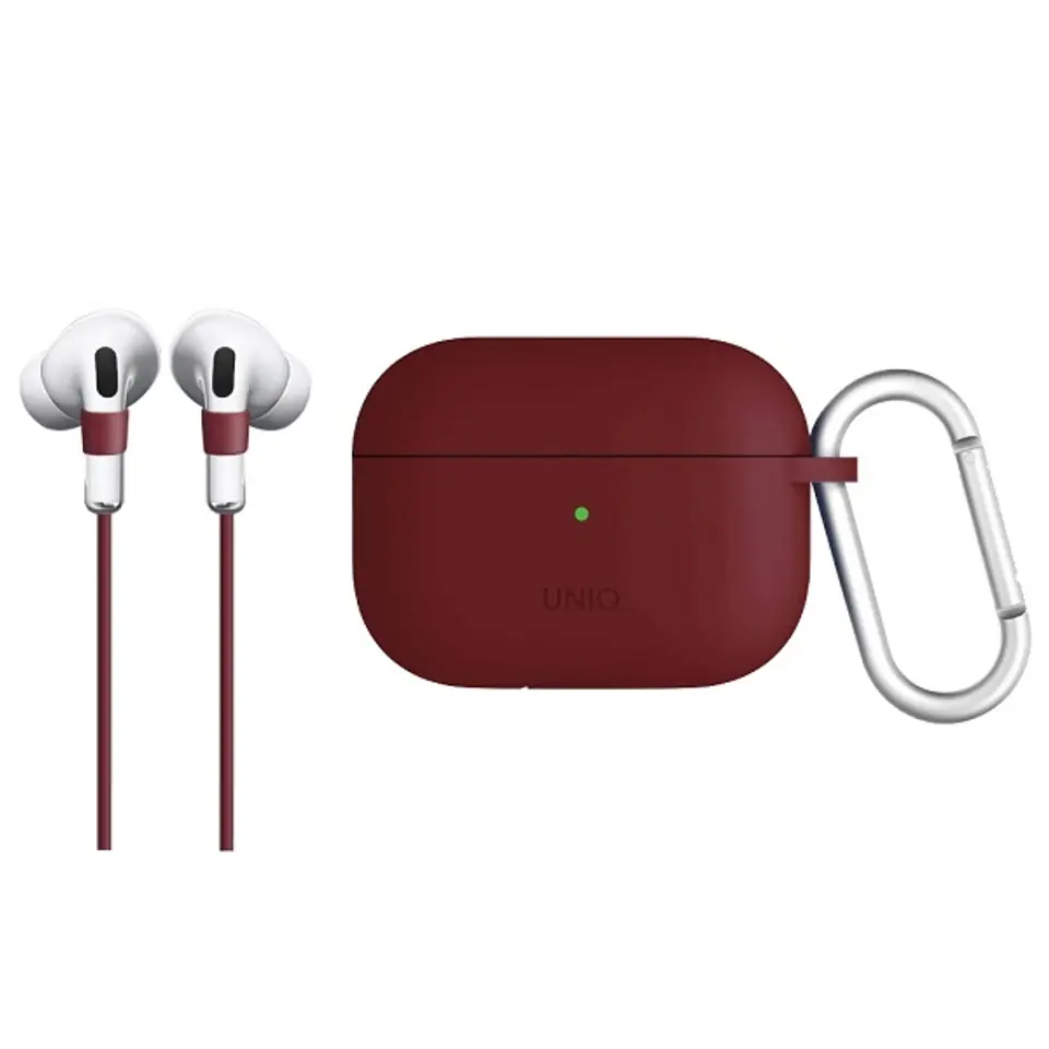 UNIQ etui Vencer AirPods Pro Silicone bordowy/burgundy maroon w sklepie Wasserman.eu