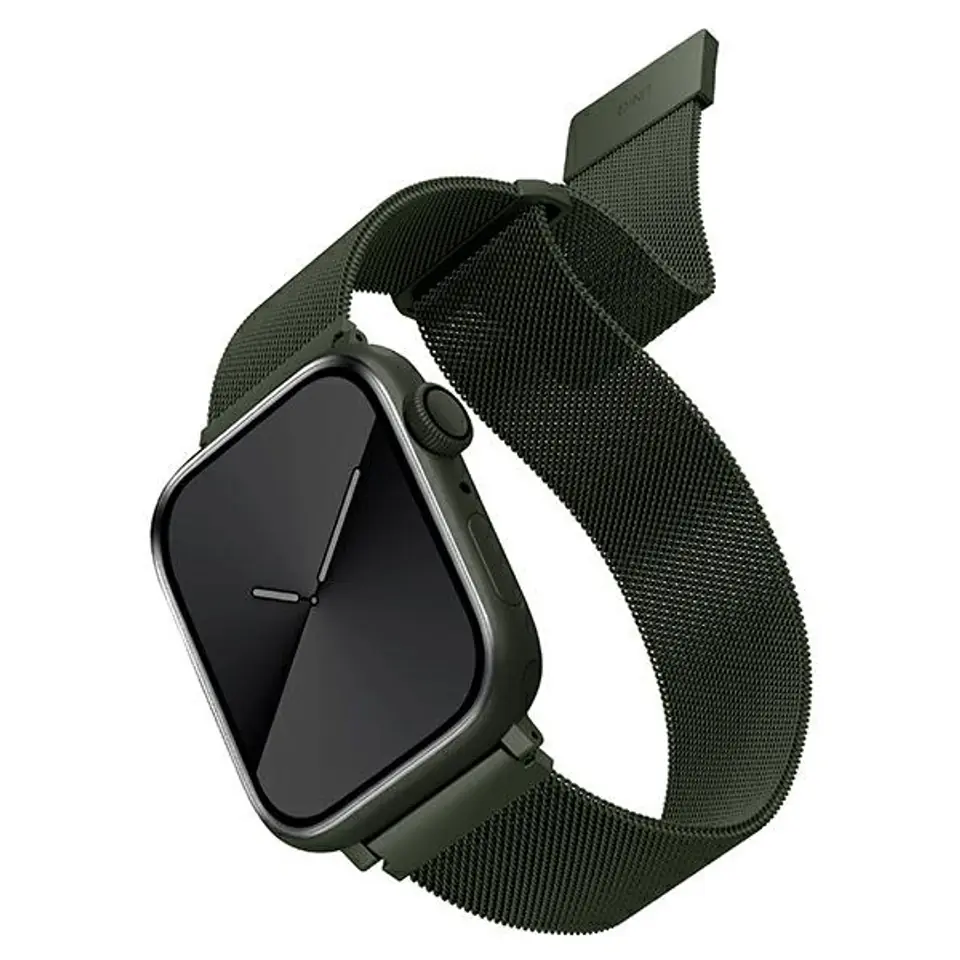 ⁨UNIQ pasek Dante Apple Watch Series 4/5/6/7/8/SE/SE2 38/40/41mm Stainless Steel zielony/green⁩ w sklepie Wasserman.eu