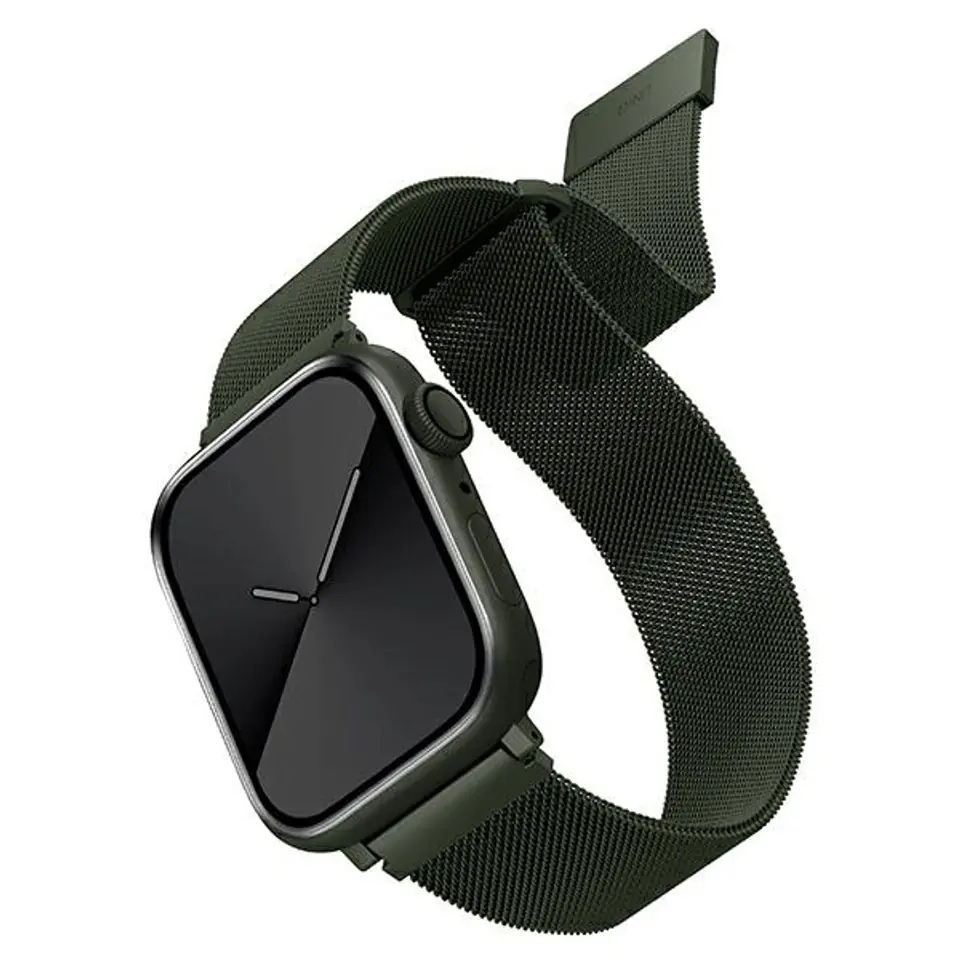 ⁨UNIQ pasek Dante Apple Watch Series 4/5/6/7/8/SE/SE2 42/44/45mm Stainless Steel zielony/green⁩ w sklepie Wasserman.eu