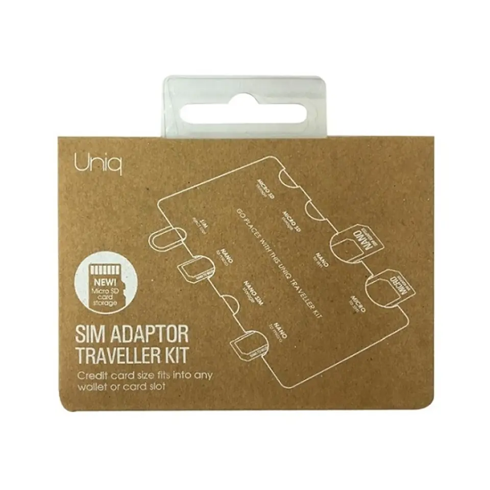 ⁨UNIQ Sim Adapter Traveller Kit 7in1 organizer⁩ at Wasserman.eu