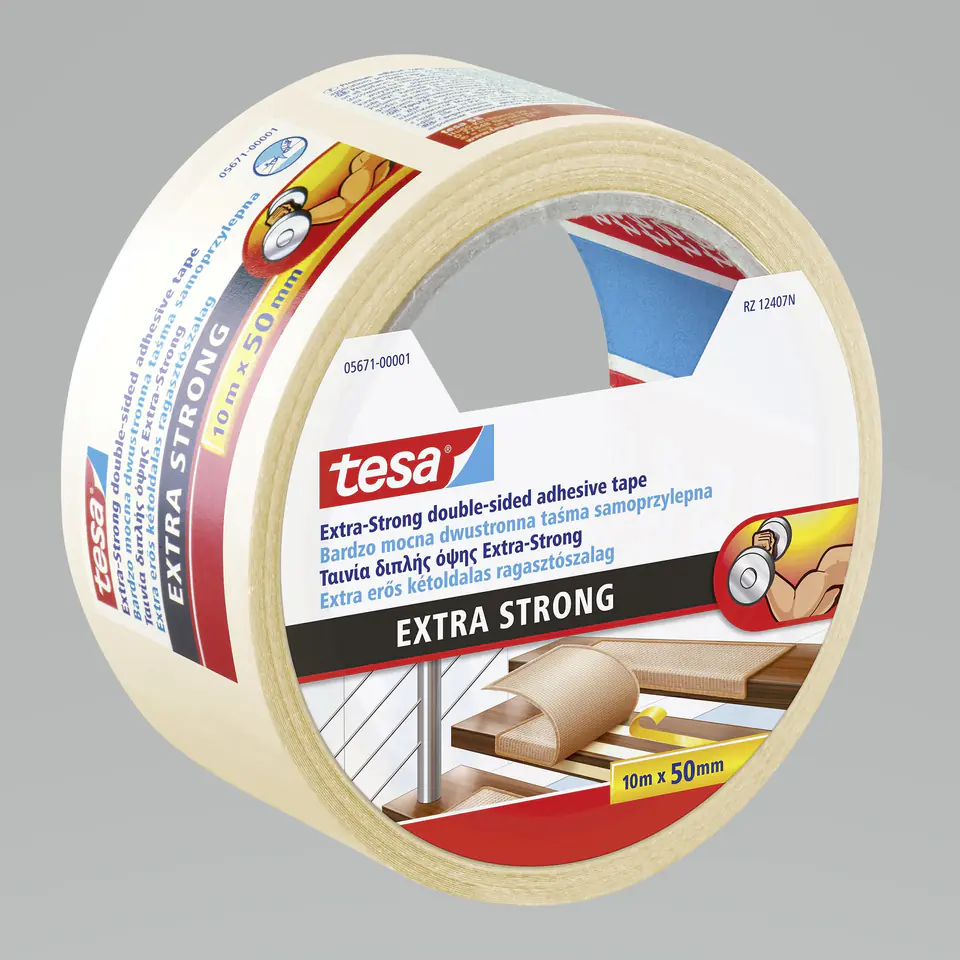 ⁨Double-sided strong carpet tape 10m:50mm⁩ at Wasserman.eu