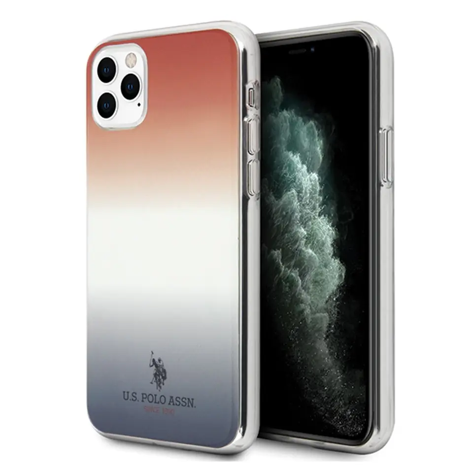 ⁨US Polo USHCN58TRDGRB iPhone 11 Pro Red-Blue/blue&red Gradient Pattern Collection⁩ at Wasserman.eu