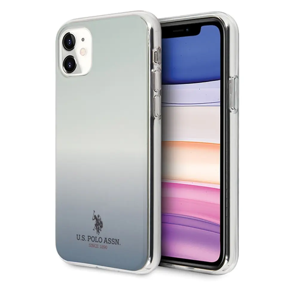 ⁨US Polo USHCN61TRDGLB iPhone 11 Blue/Blue Gradient Pattern Collection⁩ at Wasserman.eu