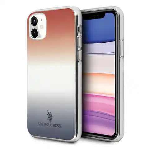 ⁨US Polo USHCN61TRDGRB iPhone 11 red-blue/blue&red Gradient Pattern Collection⁩ at Wasserman.eu