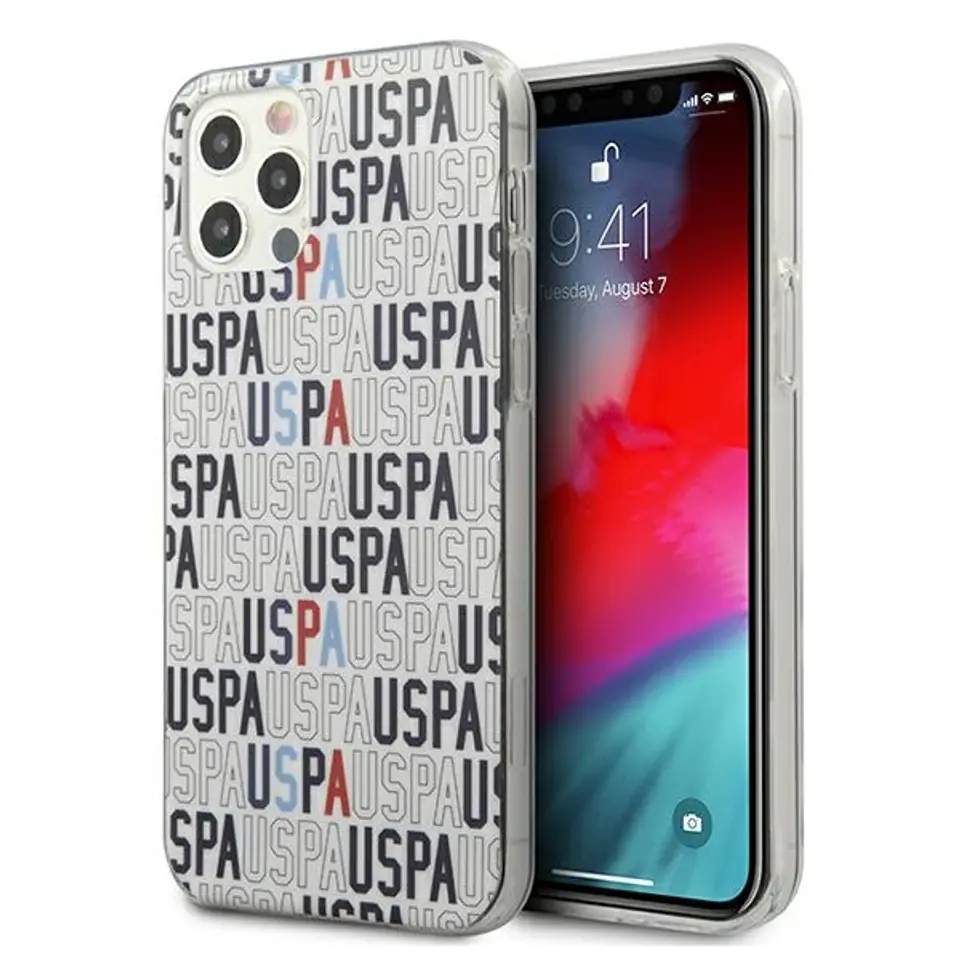 ⁨US Polo USHCP12LPCUSPA6 iPhone 12 Pro Max 6.7" white/white Logo Mania Collection⁩ at Wasserman.eu