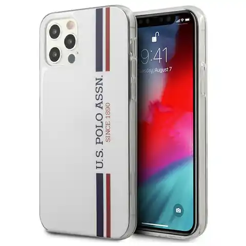 ⁨US Polo USHCP12LPCUSSWH iPhone 12 Pro Max 6,7" biały/white Tricolor Collection⁩ w sklepie Wasserman.eu