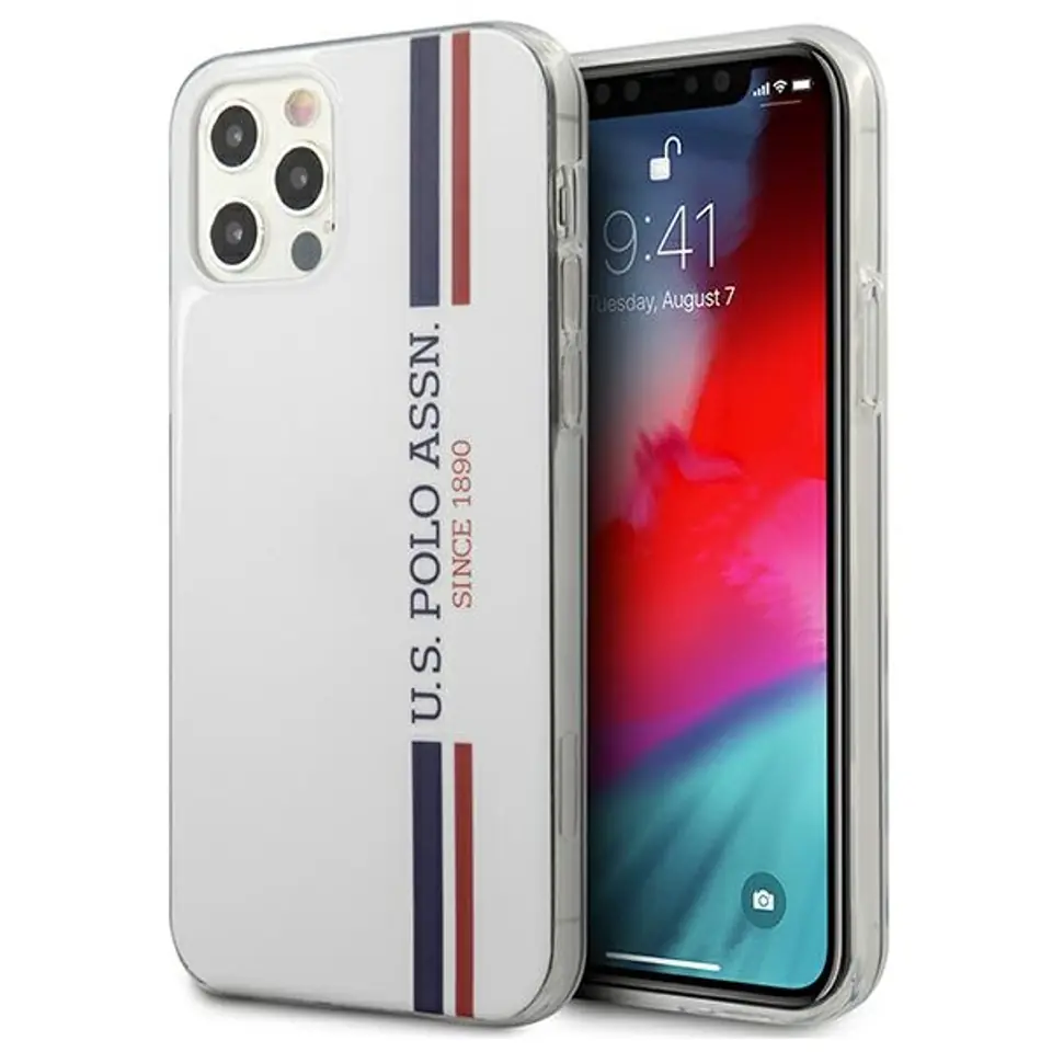 ⁨US Polo USHCP12LPCUSSWH iPhone 12 Pro Max 6.7" white/white Tricolor Collection⁩ at Wasserman.eu