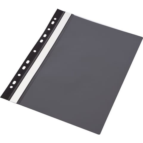 ⁨Skoroszyt PP z europerforacją czarny (20szt.) 0413-0003-01 Panta Plast⁩ w sklepie Wasserman.eu