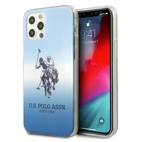 ⁨US Polo USHCP12MPCDGBL iPhone 12/12 Pro 6,1" niebieski/blue Gradient Collection⁩ w sklepie Wasserman.eu