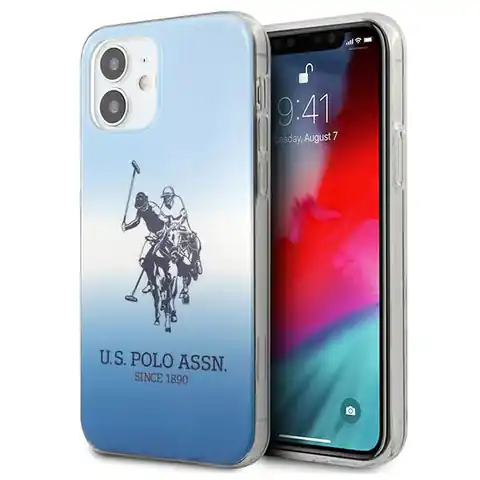 ⁨US Polo USHCP12SPCDGBL iPhone 12 mini 5,4" niebieski/blue Gradient Collection⁩ w sklepie Wasserman.eu