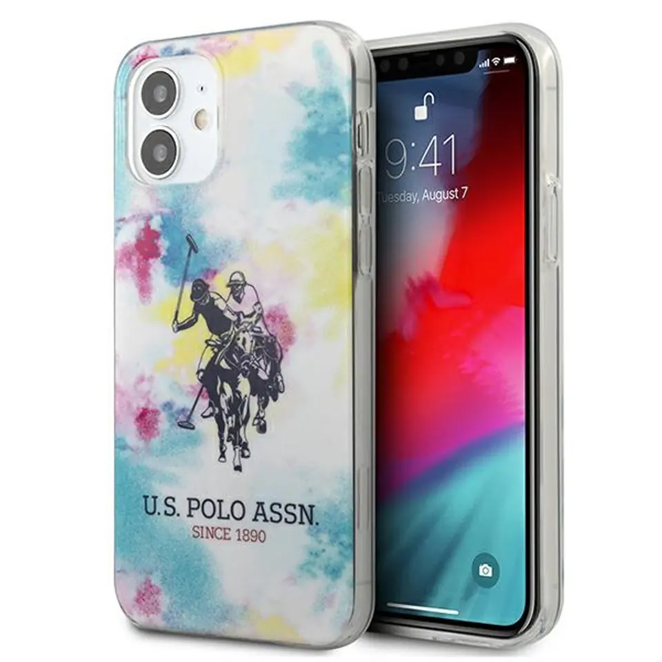 ⁨US Polo USHCP12SPCUSML iPhone 12 mini 5,4" multicolor Tie & Dye Collection⁩ w sklepie Wasserman.eu