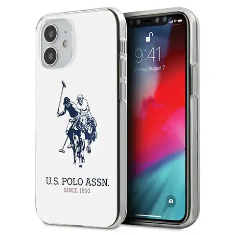 ⁨US Polo USHCP12STPUHRWH iPhone 12 mini 5,4" biały/white Shiny Big Logo⁩ w sklepie Wasserman.eu