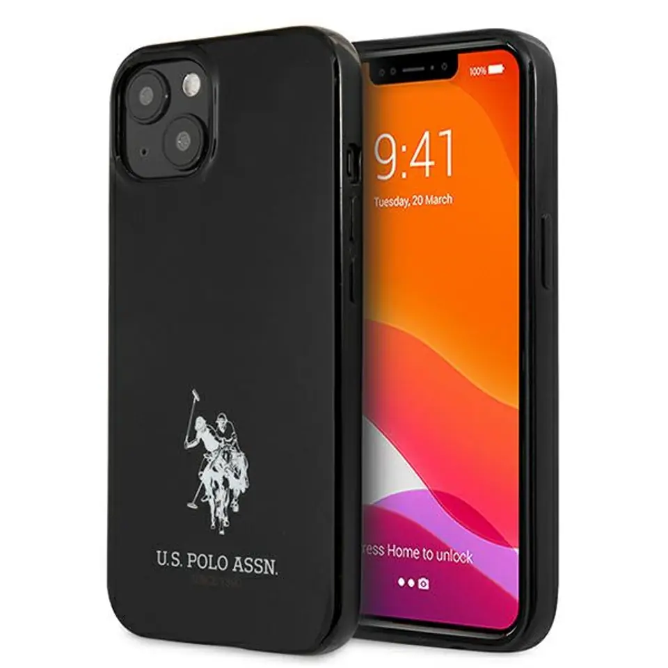 ⁨US Polo USHCP13SUMHK iPhone 13 mini 5,4" czarny/black hardcase Horses Logo⁩ w sklepie Wasserman.eu