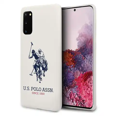 ⁨US Polo USHCS62SLHRWH S20 G980 white/white Silicone Collection⁩ at Wasserman.eu