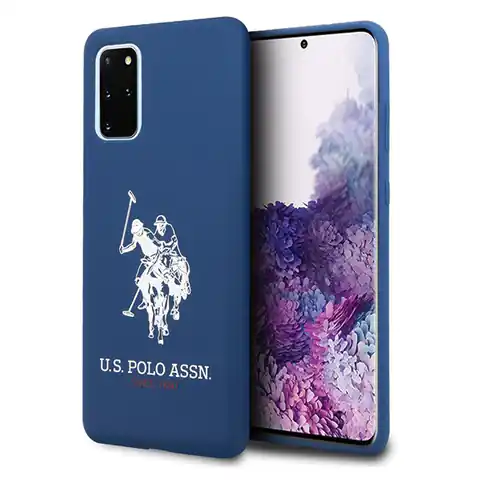 ⁨US Polo USHCS67SLHRNV S20+ G985 navy/navy Silicone Collection⁩ at Wasserman.eu