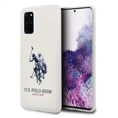 ⁨US Polo USHCS67SLHRWH S20+ G985 white/white Silicone Collection⁩ at Wasserman.eu