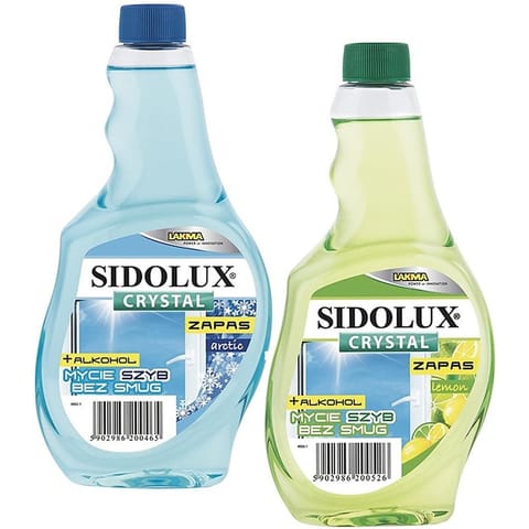 ⁨Płyn do szyb Sidolux 500ml zapas Cytryna, CYTRYNA⁩ w sklepie Wasserman.eu