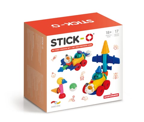 ⁨Magnetic blocks Stick-o Set with friends 17 pieces⁩ at Wasserman.eu