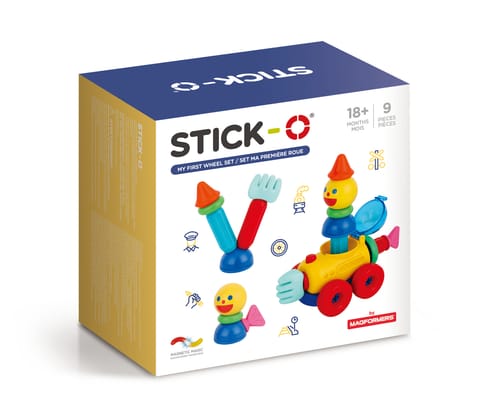 ⁨Magnetic blocks Stick-o My first set of wheels 9 pieces⁩ at Wasserman.eu
