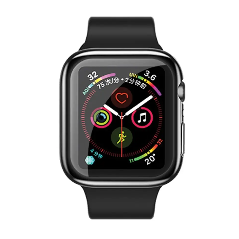 ⁨USAMS Protective Case for Apple Watch 4/5/6/SE 44mm. Black/Black IW486BH01 (US-BH486)⁩ at Wasserman.eu