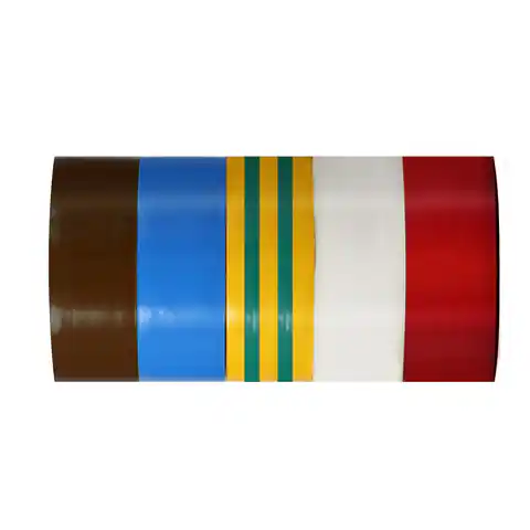 ⁨Isolierbänder, Farbe, 0,13mmx19mmx10m, 5er Set, Prolin⁩ im Wasserman.eu