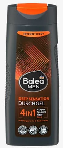 ⁨Balea Men Deep Sensation 4 w 1 Żel pod Prysznic 300 ml⁩ w sklepie Wasserman.eu