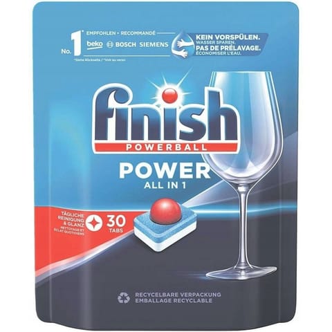 ⁨Tabletki do zmywarki FINISH POWERBALL POWER (30szt)⁩ w sklepie Wasserman.eu