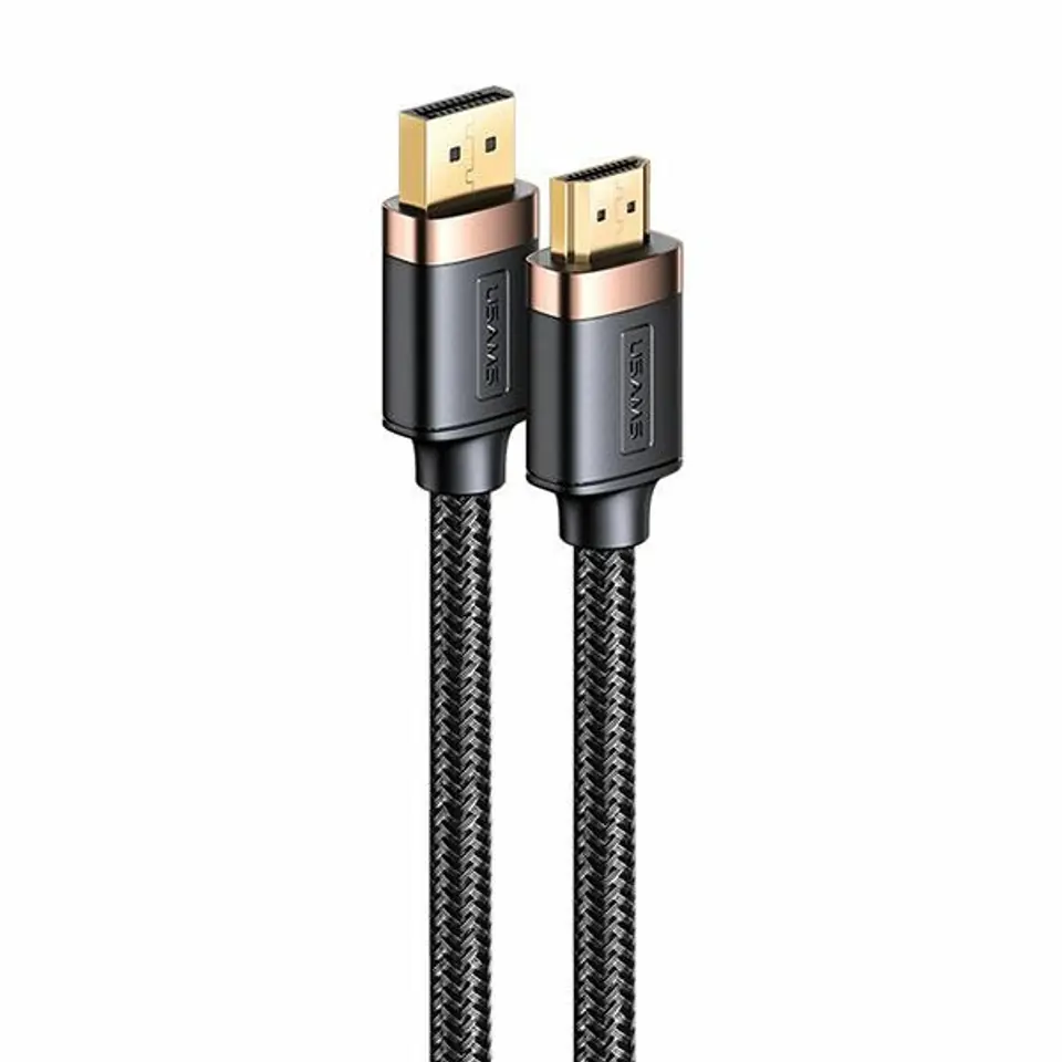 ⁨USAMS Kabel DP - HDMI U74 2.0m czarny/black 4K HD SJ530HD01 (US-SJ530)⁩ w sklepie Wasserman.eu