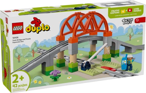 ⁨LEGO DUPLO Most i tory kolejowe zestaw rozszerzający 10426⁩ w sklepie Wasserman.eu