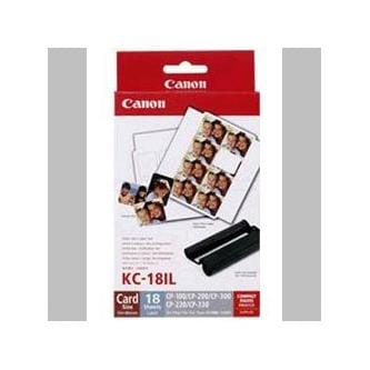 ⁨Etykiety Canon Selphy CP XXX, biała, 18, szt. szt., KC18IL, do drukarek termosublimacyjnych, 22x17,3mm, w opakowaniu tusz⁩ w sklepie Wasserman.eu