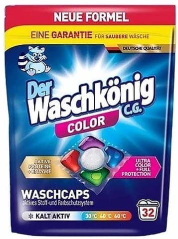 ⁨Der Waschkonig Color Kapsułki do Prania 32 szt.⁩ w sklepie Wasserman.eu