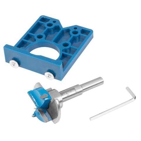 ⁨Frez puszkowy 35 mm z ogranicznikiem  + szablon⁩ w sklepie Wasserman.eu