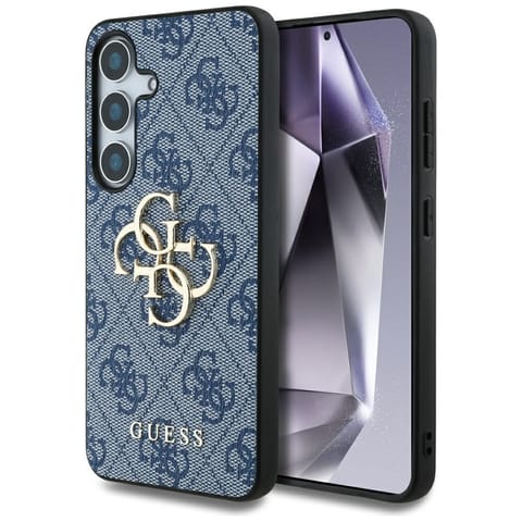 ⁨Etui Guess Big 4G Logo Classic Logo do   Samsung Galaxy S25 niebieski⁩ w sklepie Wasserman.eu
