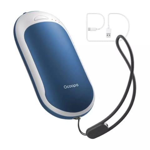 Ogrzewacz do Rąk z Funkcją Powerbanku Ocoopa HotPal PD 5000 mAh USB-C Biało-Niebieski w sklepie Wasserman.eu