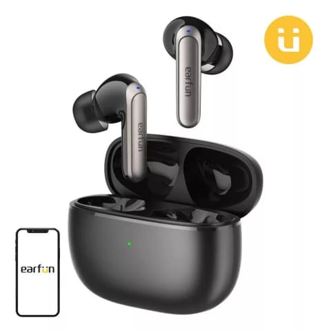 ⁨Słuchawki TWS EarFun Air 2 NC ANC Czarne⁩ w sklepie Wasserman.eu