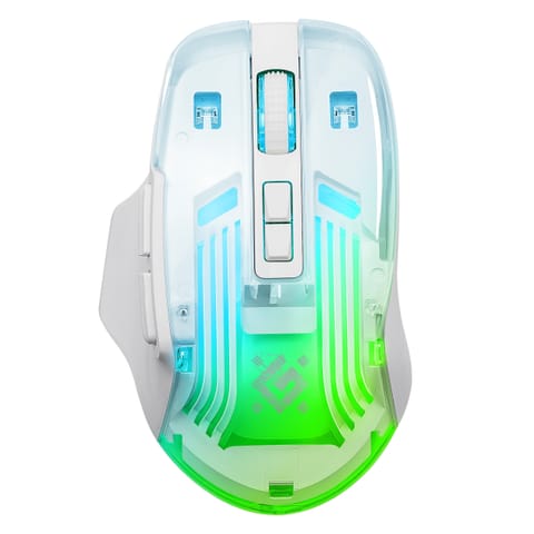 ⁨Mysz bezprzewodowa, Defender ASTRO ELITE GM-056, przezroczysta, optyczna, 3200DPI⁩ w sklepie Wasserman.eu