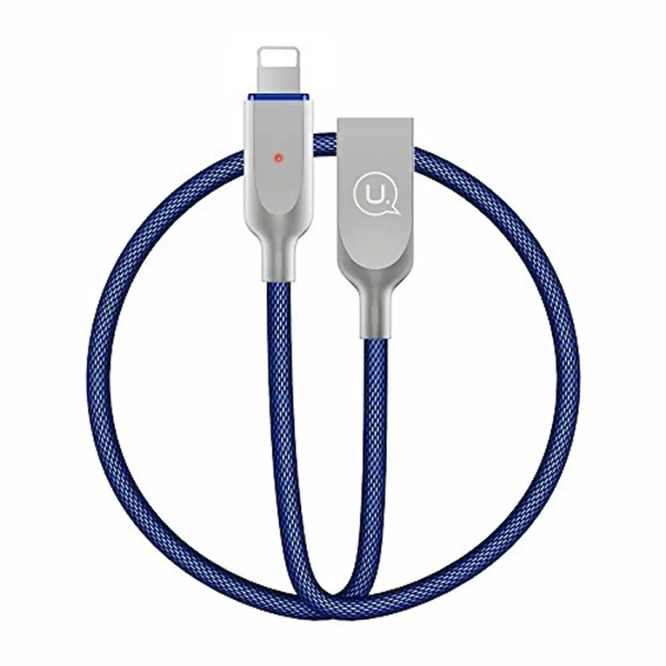 ⁨USAMS U-Sun Lightning power-off cable blue/blue 1.9m IPYSUSB202 (US-SJ170)⁩ at Wasserman.eu