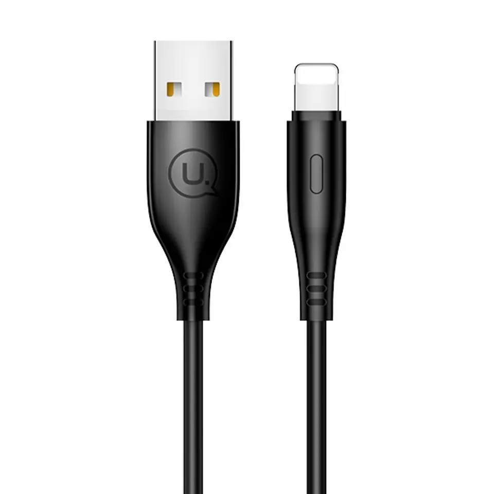 ⁨USAMS Cable U18 lightning 2A Fast Charge 1m black/black SJ266USB01 (US-SJ266)⁩ at Wasserman.eu